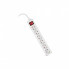 Сетевой фильтр питания REAL-EL RS-6 Protect M 1.8m, white (EL122300031) (16147)