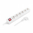 Сетевой фильтр питания REAL-EL RS-6 Protect M 1.8m, white (EL122300031) (16147)