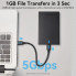Зовнішня кишеня для накопичувача Vention 2.5 Inch SATA Hard Drive Enclosure (USB 3.0 Micro-B) Black (KPAB0) (KPAB0) (15247)
