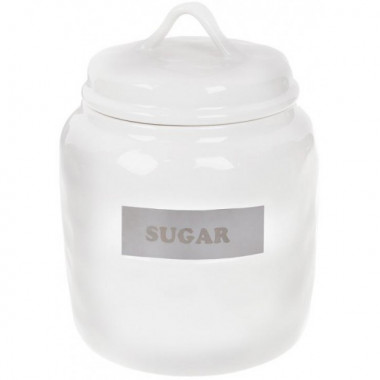 Банка фарфорова Necollie "Sugar" 1500мл, біла (2547)