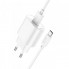Мережевий зарядний пристрій з кабелем HOCO C109A(10.5W) Fighter single port charger set(Type-C) White (6942007656610) (547)