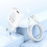 Мережевий зарядний пристрій з кабелем HOCO C109A(10.5W) Fighter single port charger set(Type-C) White (6942007656610) (547)