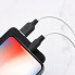 Кабель HOCO X21 Plus USB to iP 2.4A, 1m, silicone, silicone connectors, Black+White (6931474711816) (14847)