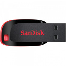 Флеш-накопичувач SanDisk USB 2.0 Cruzer Blade 16Gb Black/Red (SDCZ50-016G-B35) (157)