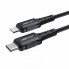 Кабель ACEFAST C4-01 Type-C to iP 3A, 30W, 1.8m, nylon, zinc connectors, Black (6974316281306) (20157)