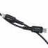 Кабель ACEFAST C4-01 Type-C to iP 3A, 30W, 1.8m, nylon, zinc connectors, Black (6974316281306) (20157)