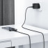 Кабель ACEFAST C4-01 Type-C to iP 3A, 30W, 1.8m, nylon, zinc connectors, Black (6974316281306) (20157)