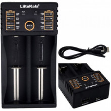 Зарядное устройство LiitoKala Lii-202 для 2Х аккумуляторов 10440/14500/16340/17355/17500/17670/18350/18490/18650/22650 (9257)
