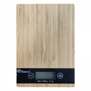 Электронные кухонные деревянные весы до 7 кг Domotec MS-A (9357)