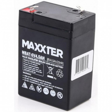 Батарея к ИБП Maxxter 6V 4.5AH (MBAT-6V4.5AH) (19657)