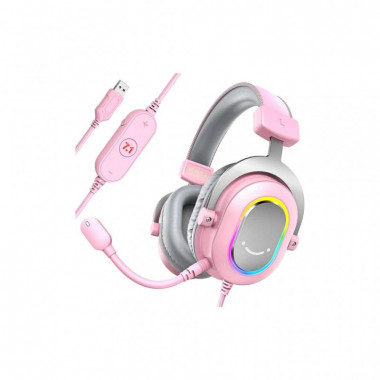 Наушники Fifine H6 RGB 7.1 Pink (H6P) (21857)