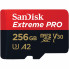 Карта памяти SanDisk 256 GB microSDXC UHS-I U3 Extreme Pro+SD Adapter (SDSQXCD-256G-GN6MA) (17067)