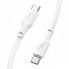 Кабель HOCO X93 Type-C to Type-C 100W, 1m, TPE, TPE connectors, White (6931474790712) (20167)