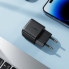 Мережевий зарядний пристрій ACEFAST A116 PD35W GaN charger (USB-A+USB-C) with digital display Black (6974316284468) (17267)