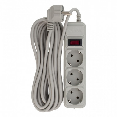 Сетевой фильтр питания Patron EXT-PN-SP-1035-GR, 5m Gray (EXT-PN-SP-1035-GR) (16367)