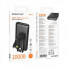 Зовнішній акумулятор BOROFONE BJ79 Clever power bank with 3 cables(10000mAh) Black (6941991121531) (17367)