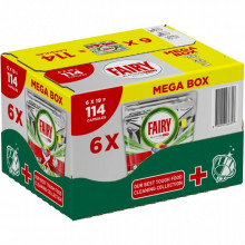 Таблетки для посудомоечных машин Fairy Platinum Plus All in One Lemon 114 шт. (8700216236317) (7467)
