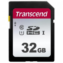 Карта памяти Transcend 32GB SDHC class 10 UHS-I U1 (TS32GSDC300S) (16967)