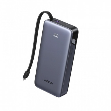 Батарея универсальная Ugreen 20000mAh 45W with Built-in Cable (PB536 55988B) (19967)
