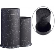 Підставка-колода Ofenbach Black Marble для кухонних ножів і ножиць 20х12х22.5см, подвійна кругла (2967) Підставка-колода Ofenbach Black Marble для кухонних ножів і ножиць 20х12х22.5см, подвійна кругла (2967)
