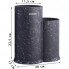 Підставка-колода Ofenbach Black Marble для кухонних ножів і ножиць 20х12х22.5см, подвійна кругла (2967)