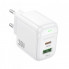 Мережевий зарядний пристрій BOROFONE BAS45A Potential PD30W+QC3.0 charger(EU) White (6941991113871) (377)