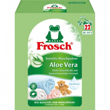 Стиральный порошок Frosch Колор Алоэ Вера 1450 г (4001499960291/4001499969508) (7377)