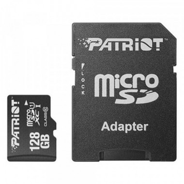 Карта пам'яті microSDXC (UHS-1) Patriot LX Series 128Gb class 10 (adapter SD) (PSF128GMCSDXC10) (477)