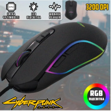 Мышь компьютерная проводная игровая CYBERPUNK CP100 с подсветкой USB мышка (17877)