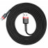 Кабель Baseus Cafule Cable USB For Micro 1.5A 2m Red+Black (CAMKLF-C91) (15087)