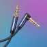 Аудіокабель UGREEN 3.5mm Male to 3.5mm Male Cable Gold Plated Metal Case with Braid 1m (Blue Black) (UGR-60179) (15287)