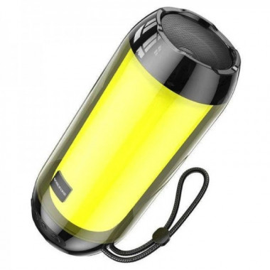 Портативна колонка BOROFONE BR25 Crazy sound colorful luminous BT speaker, 5W, Black (6974443386509) (17387)