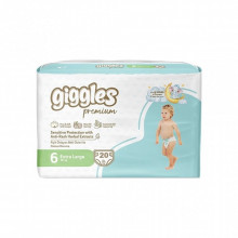 Подгузники Giggles Premium 6 Extra Large 15 + кг 20 шт (8680131206926) (22387)