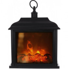 Камін декоративний "Black&Fire" з LED підсвічуванням, 24х12х33см (6387)