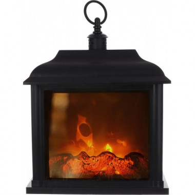 Камін декоративний "Black&Fire" з LED підсвічуванням, 24х12х33см (6387)