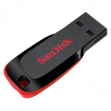 Флеш-накопичувач SanDisk USB 2.0 Cruzer Blade 128Gb Black/Red (SDCZ50-128G-B35) (20487)