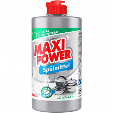 Средство для ручного мытья посуды Maxi Power Платинум 500 мл (4823098411949) (7487)
