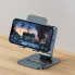Тримач для мобiльного Baseus Desktop Biaxial Foldable Metal Stand (for Phones) Grey (LUSZ000013) (14687)