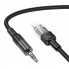 Аудiокабель HOCO UPA27 iP to 3.5mm male, nylon braid, 1.2m, Black (6942007612524) (19687)