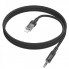 Аудiокабель HOCO UPA27 iP to 3.5mm male, nylon braid, 1.2m, Black (6942007612524) (19687)