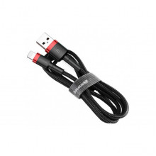 Кабель Baseus Cafule USB 2.0 to Lightning 1.5A 2M Черный/Красный (CALKLF-C19) (3687)