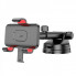 Автотримач для телефона HOCO H22 Dragon automatic clamping car holder(center console) Red Black (6942007605656) (14887)