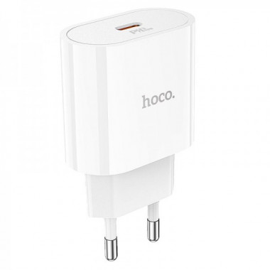Мережевий зарядний пристрій HOCO C94A Metro single port PD20W charger White (6931474762177) (18987)