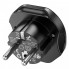 Мережевий адаптер HOCO AC6 Unimpeded universal conversion plug Black (6931474791511) (20197)