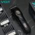 Профессиональная Аккумуляторная машинка для стрижки VGR V-269, 4 насадки, LED дисплей (14297)