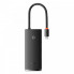 USB-хаб Baseus Lite Series 6-Port Type-C HUB Docking Station (Type-C to HDMI+USB3.0*2+PD+SD/TF) Black (WKQX050101) (18297)