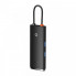 USB-хаб Baseus Lite Series 6-Port Type-C HUB Docking Station (Type-C to HDMI+USB3.0*2+PD+SD/TF) Black (WKQX050101) (18297)