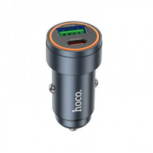 Автомобільний зарядний пристрій HOCO Z57A Glorious PD30W+QC3.0 car charger Metal Gray (6942007633109) (10497) Автомобільний зарядний пристрій HOCO Z57A Glorious PD30W+QC3.0 car charger Metal Gray (6942007633109) (10497)