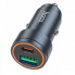 Автомобільний зарядний пристрій HOCO Z57A Glorious PD30W+QC3.0 car charger Metal Gray (6942007633109) (10497)