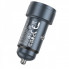 Автомобільний зарядний пристрій HOCO Z57A Glorious PD30W+QC3.0 car charger Metal Gray (6942007633109) (10497)
